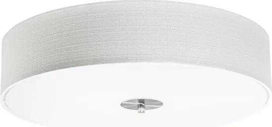 Plafoniera smart bianca 50 cm incl. 4 Wifi A60 - Drum Jute