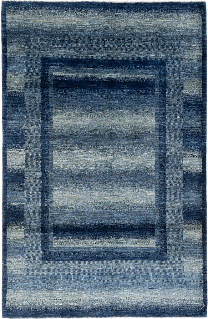 Loribaft Tappeto 170 x 260 Blu (Iran) Annodato A Mano