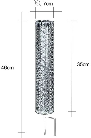 Globo 36553B - Lampada LED solare SOLAR LED/0,06W/3,2V 3000K IP44