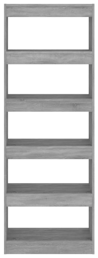 Libreria/divisorio grigio cemento 60x30x166 cm in truciolato