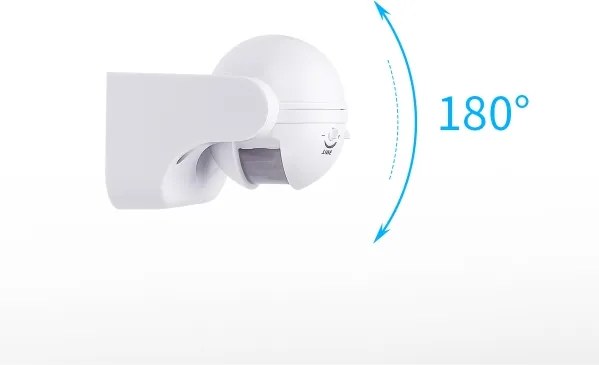 Aigostar - Sensore di movimento a infrarossi da esterno 230V IP44 bianco