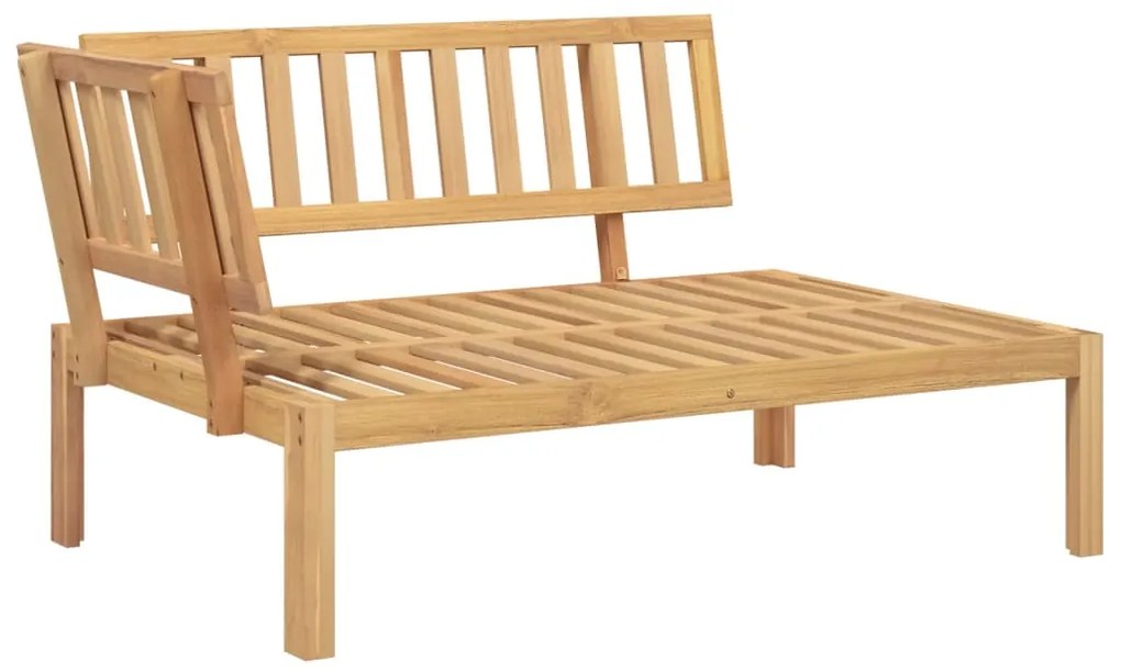 Set divano pallet da giardino 6 pz in legno massello di acacia