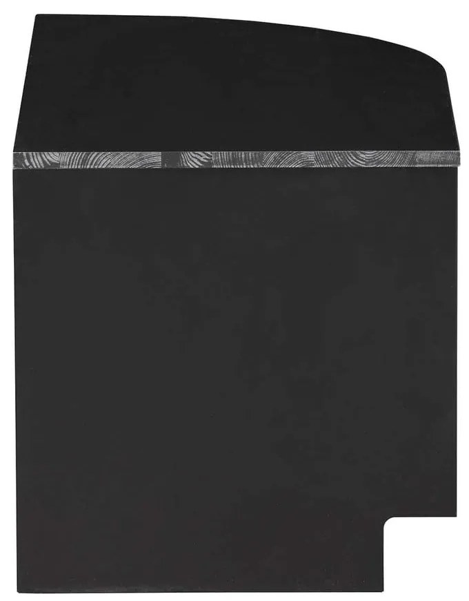 Tavolo TV modulare nero in legno di pino 78x40 cm Finca - WOOOD