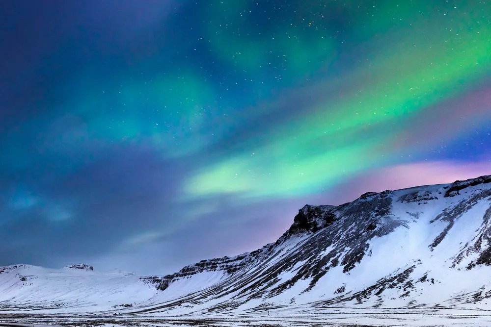 Quadro su tela – Aurora boreale norvegese