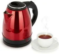 Bollitore elettrico 1,5 L rosso acciaio inox