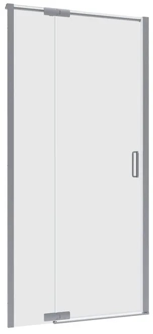 Porta doccia girevole Neo L 100 x H 200cm, Sp. 5 mm in vetro profilo cromo