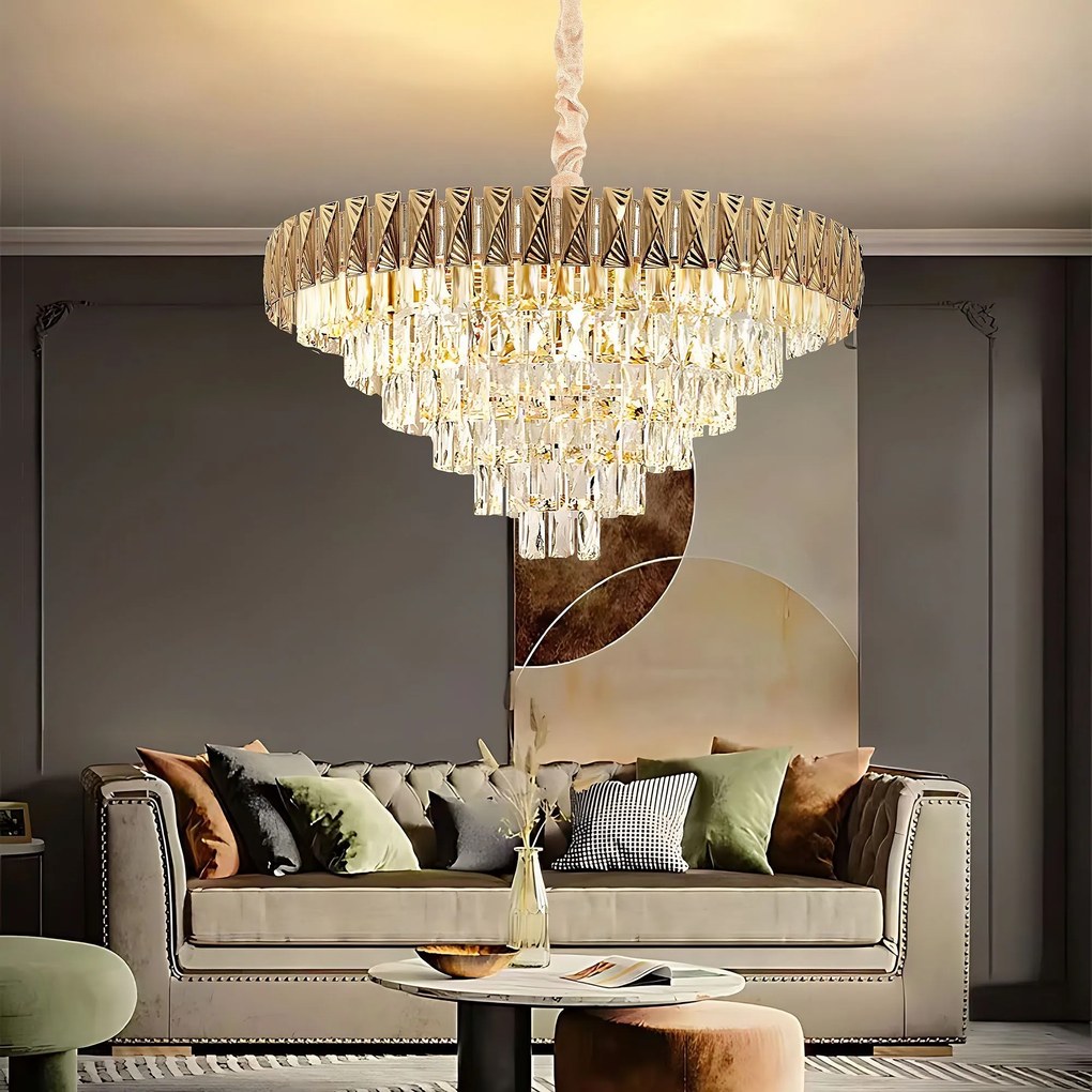 Lampada Cristal G061-CP 80CM GOLD
