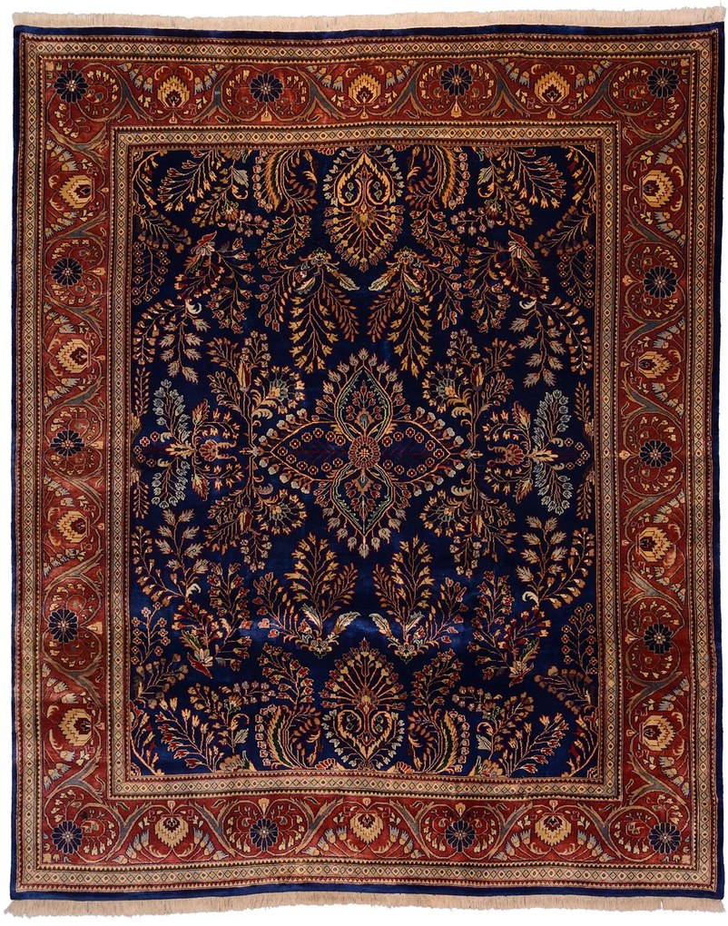 Sarouk Tappeto orientale 310 x 250 Marrone (Indian) Annodato A Mano