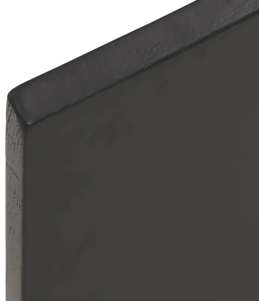 Ripiano muro grigio scuro 80x40x2 cm massello rovere trattato