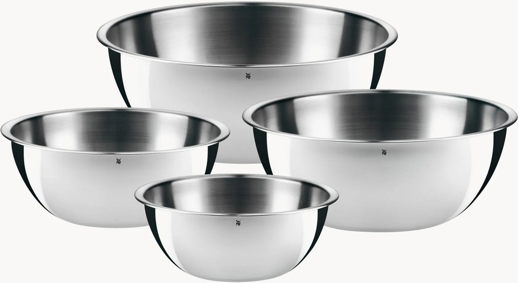 Set di 4 ciotole in acciaio inox Classic