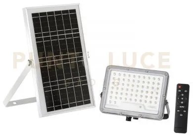 Faro 100w con pannello solare 1200 lumen 3000k batteria 3.2v 10ah l...