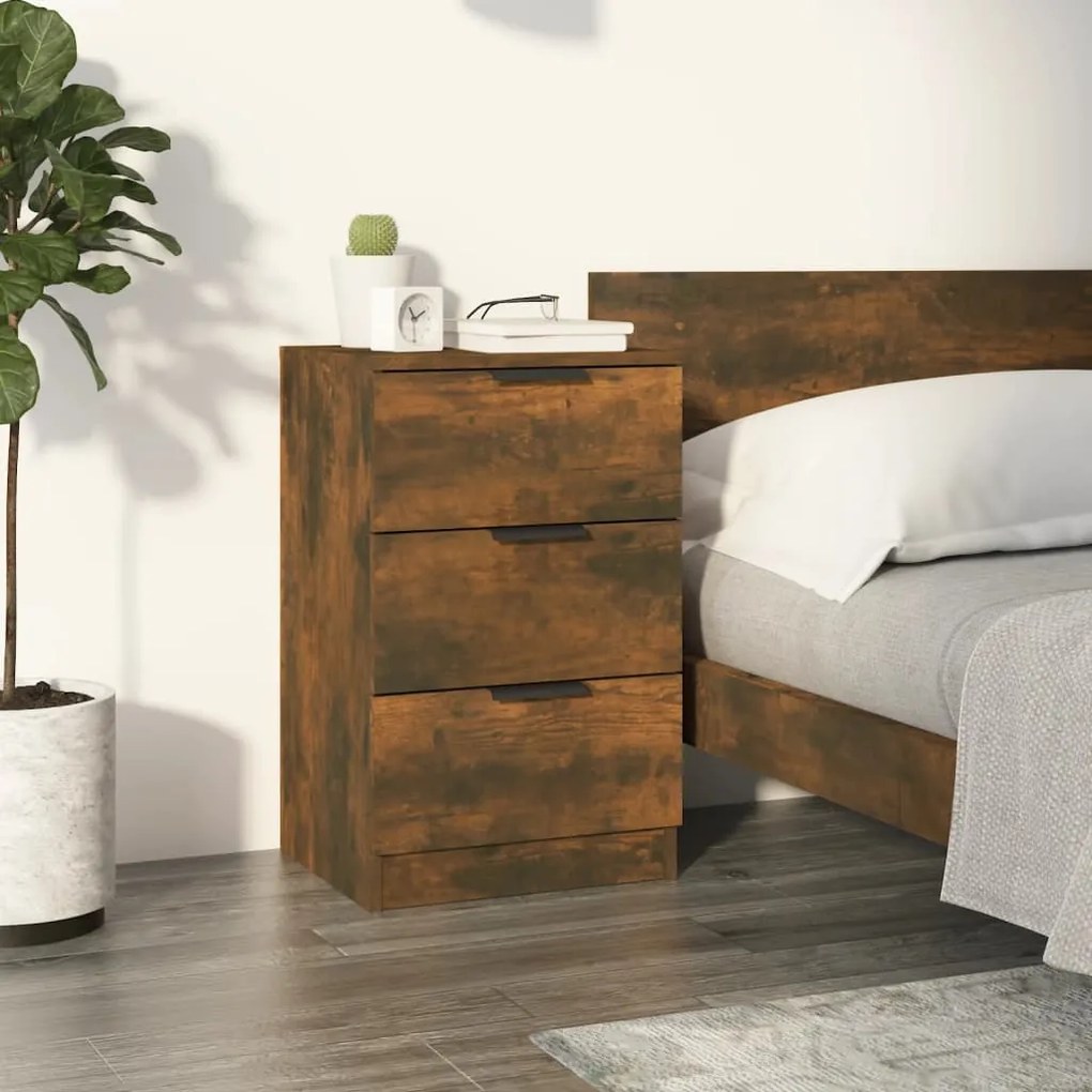 Comodino Rovere Fumo 40x36x65 Cm /