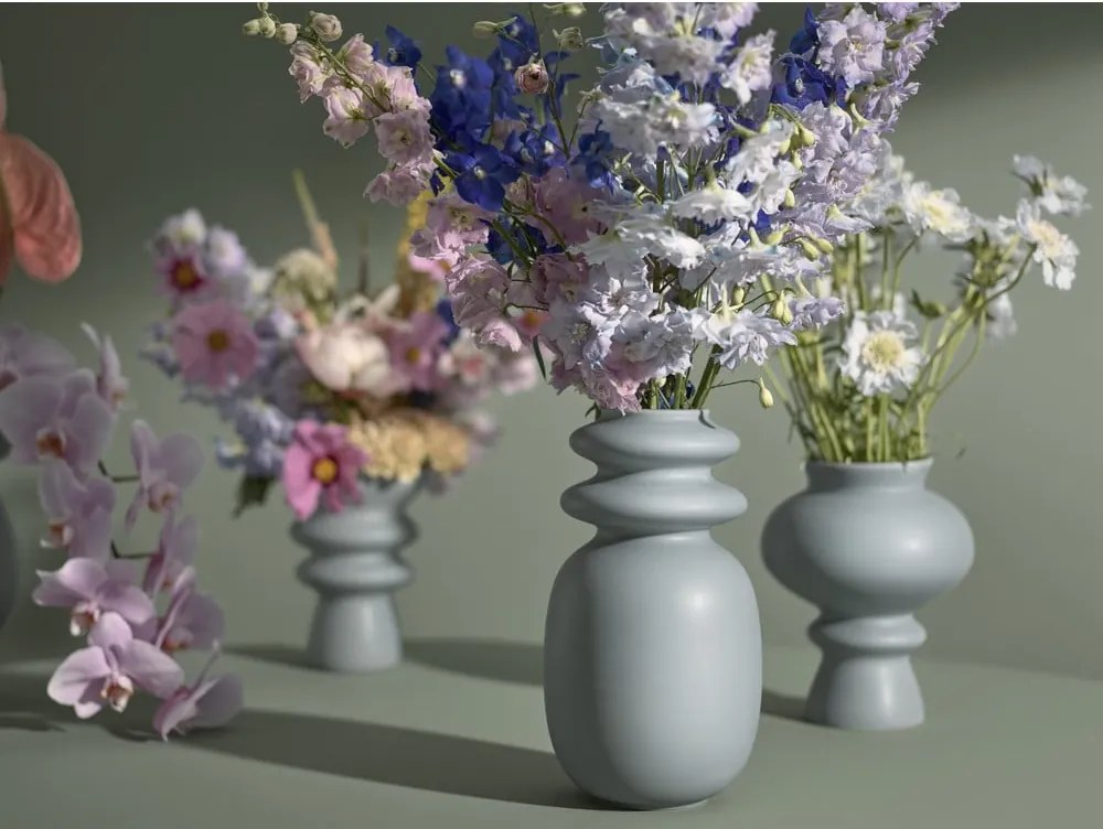 Vaso in ceramica blu/grigio Kontur - Kähler Design