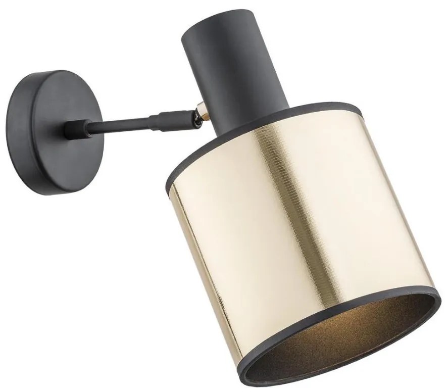 Argon 4279 - Faretto da parete HERMAN 1xE27/15W/230V ottone/nero