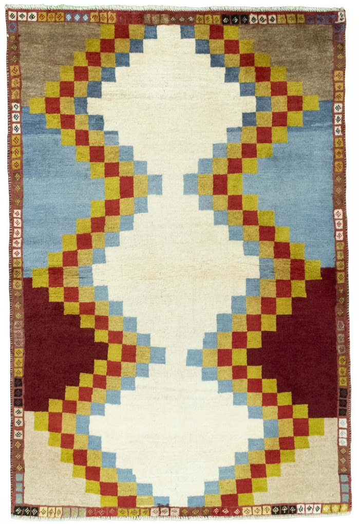 Gabbeh Tappeto persiano 150 x 100 Beige (Iran) Annodato A Mano