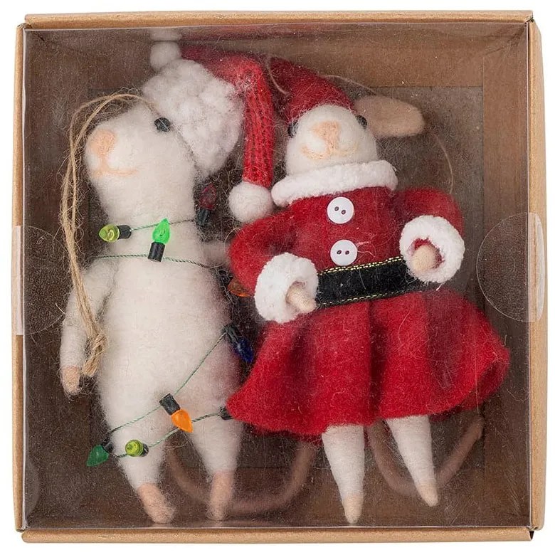 Decorazioni per albero di natale in set in lana 2 pz 13 cm Peo – Bloomingville