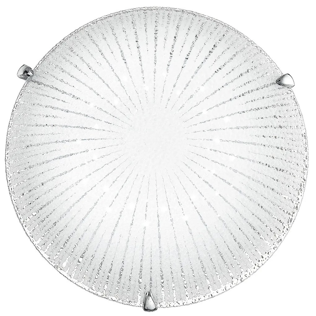 Lampadario Plafoniera Led Chantal Ceiling Lamp Colore Bianco 15W Mis 30 cm