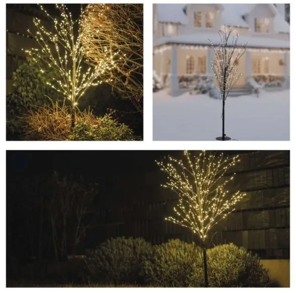 Decorazione natalizia LED da esterno 600 LED/3,8 W/230 V, 120 cm, bianco caldo, IP44