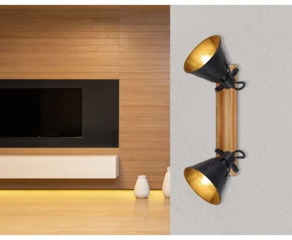 Globo 15466S-2 - Faretto GÜNTHER 2xE27/60W/230V