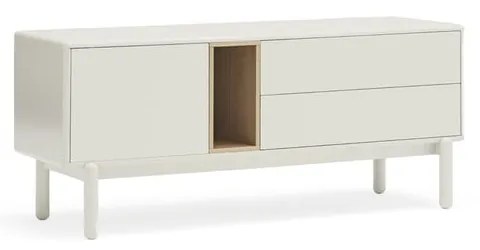 Tavolo TV bianco 140x56 cm Corvo - Teulat