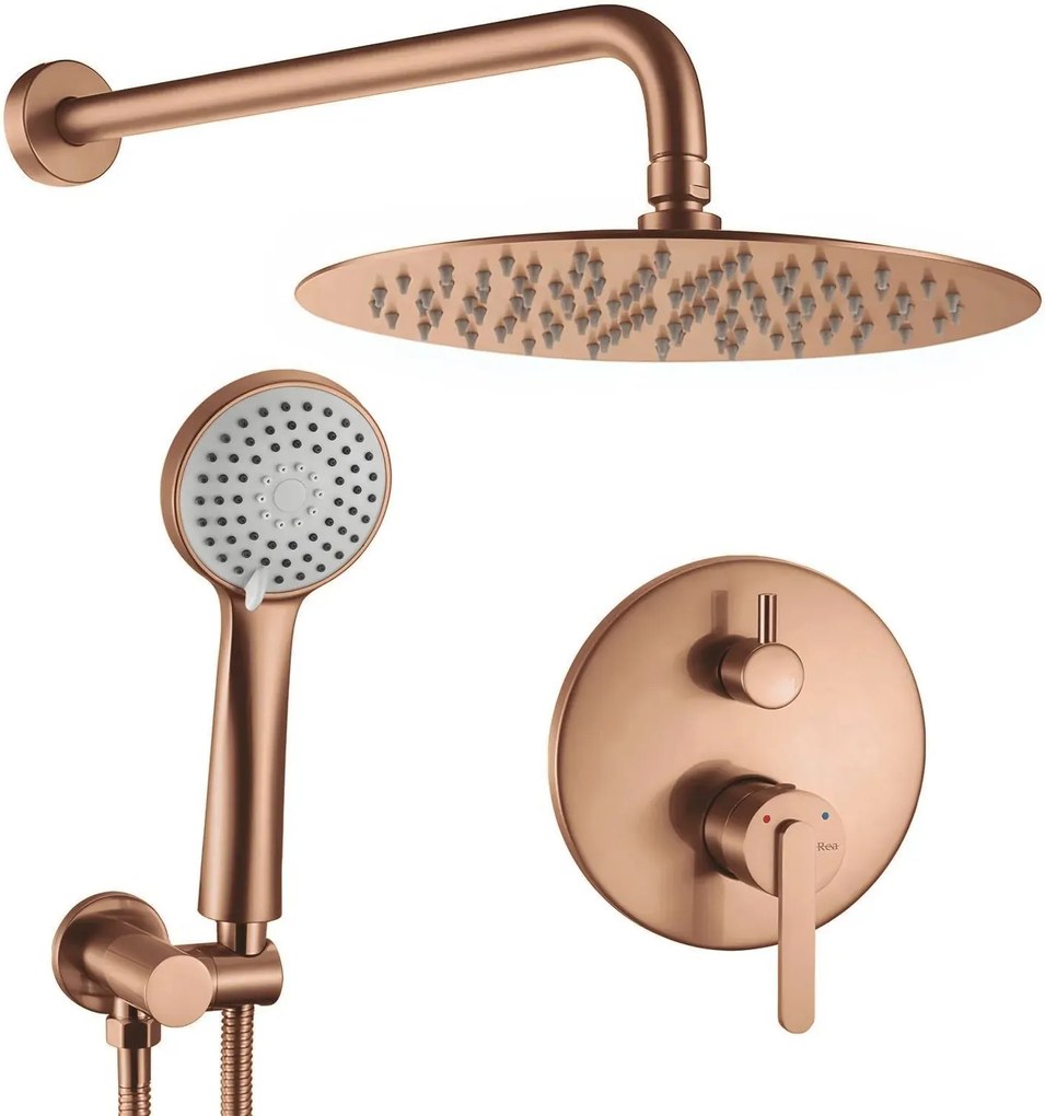 Set doccia da incasso Rea Ontario Brush Copper  + BOX
