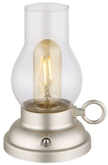 Globo 58016CH - Lampada da tavolo LED dimmerabile PETRO LED/1W/3,7V 1200mAh