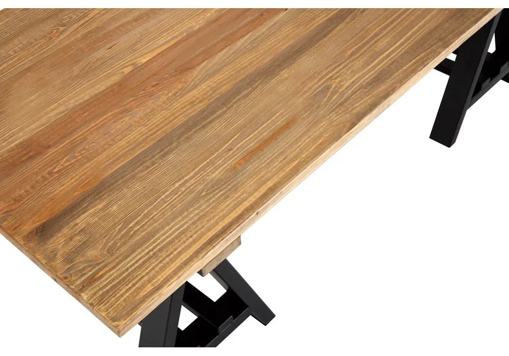 Tavolino con piano in legno di pino di colore naturale 80x140 cm Hampstead - Premier Housewares