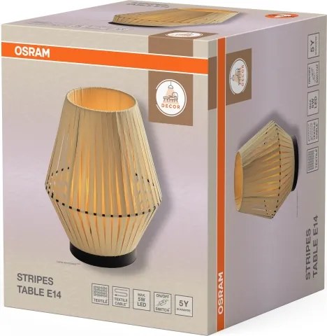 Osram - Lampada da tavolo DECOR STRIPES 1xE14/5W/230V beige