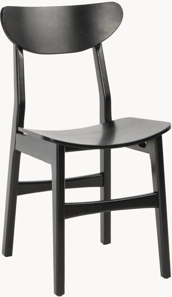 Set di 2 sedie in legno di albero della gomma Lucca