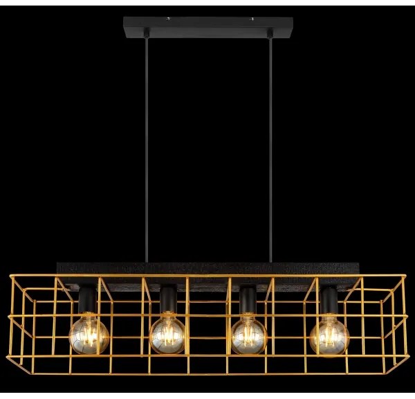 Globo 15530B-4H - Lampadario a sospensione con filo MERRIL 4xE27/60W/230V