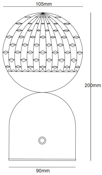 Globo 21007W - Lampada da tavolo LED dimmerabile con funzione Touch JULSY LED/2,5W/3,7V bianco