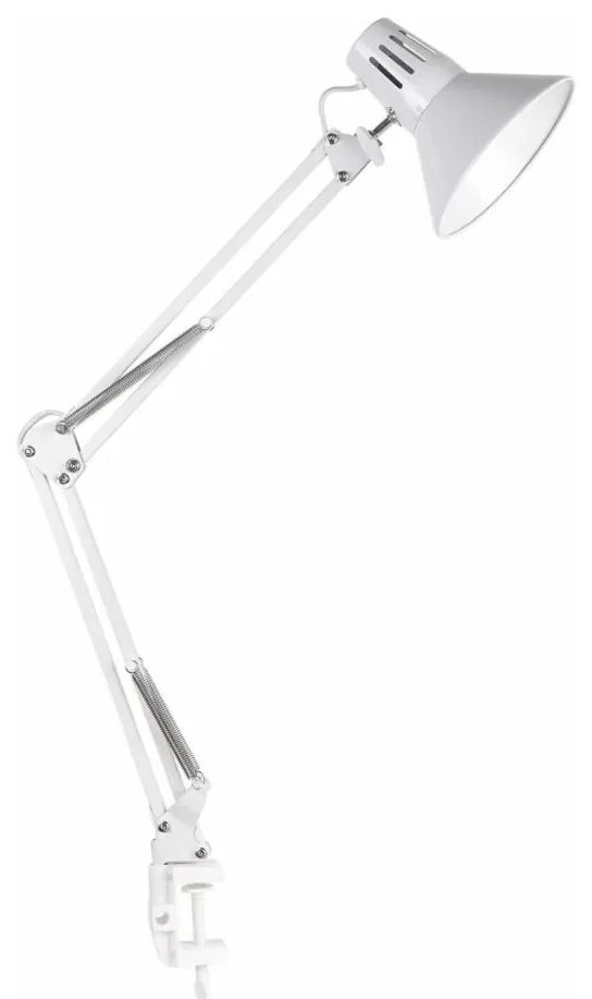 Lampada da tavolo WORKER 1xE27/10W/230V bianco