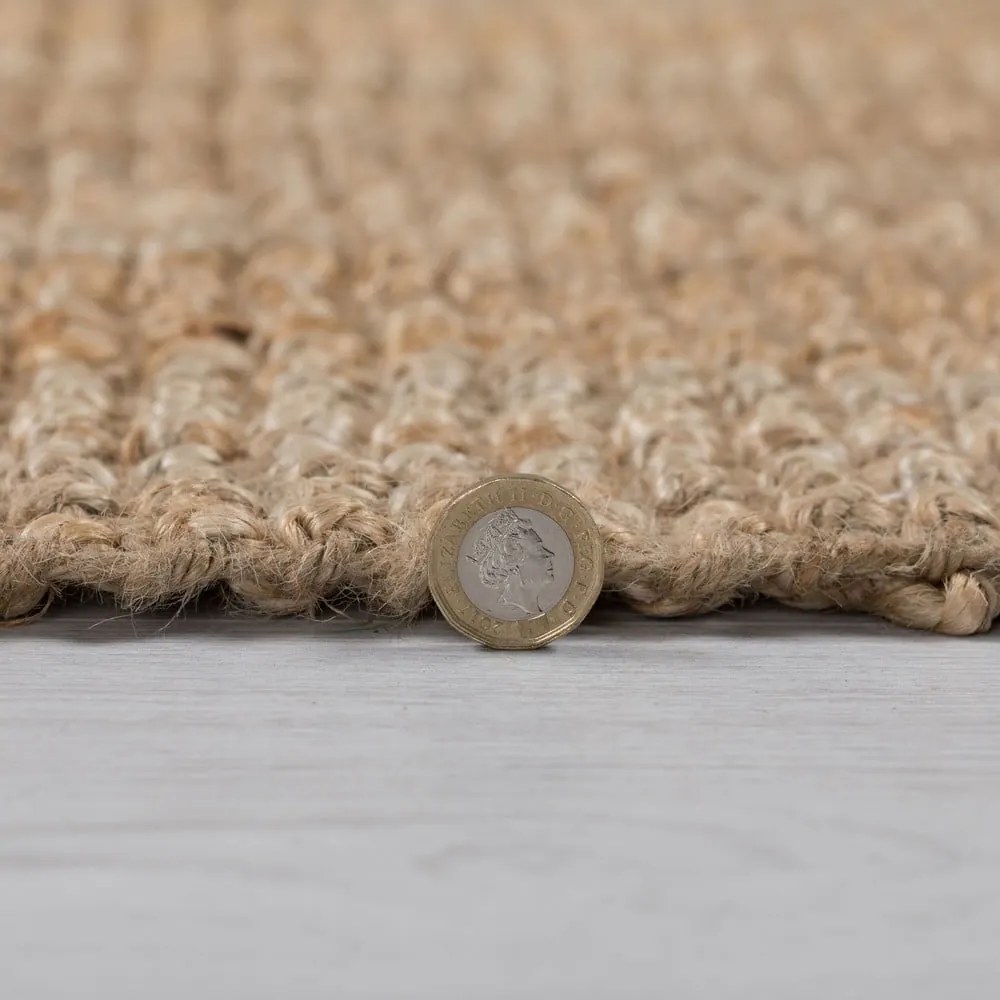Tappeto di colore naturale in iuta tessuto a mano 120x170 cm Jute – Flair Rugs