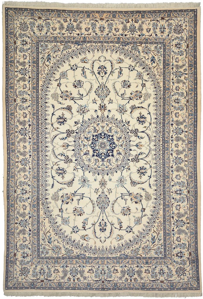 Nain Tappeto persiano 250 x 350 Beige (Iran) Annodato A Mano
