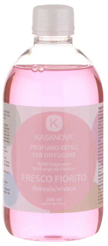 Ricarica Fresco Fiorito da 500 ml, per diffusore per ambienti Design Luca Trazzi