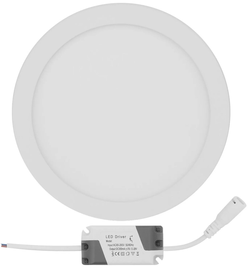 PANNELLO LED DI SUPERFICIE ROTONDO BIANCO 12W