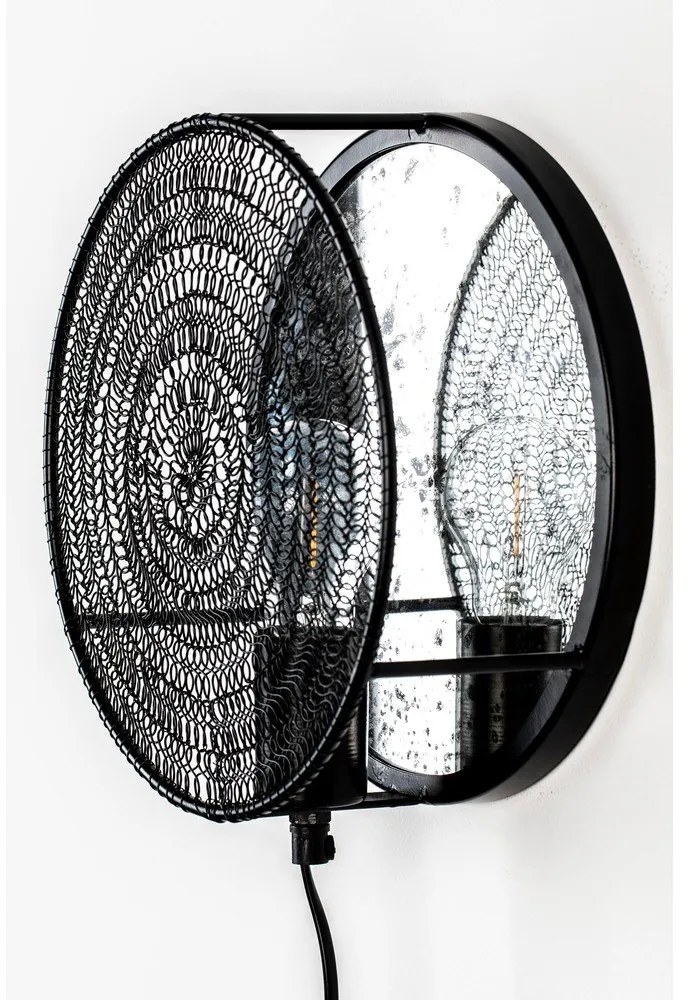 Lampada da parete nera Lea - White Label