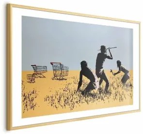 Poster - Bargain Hunters Cornice d'oro con margine 90x60