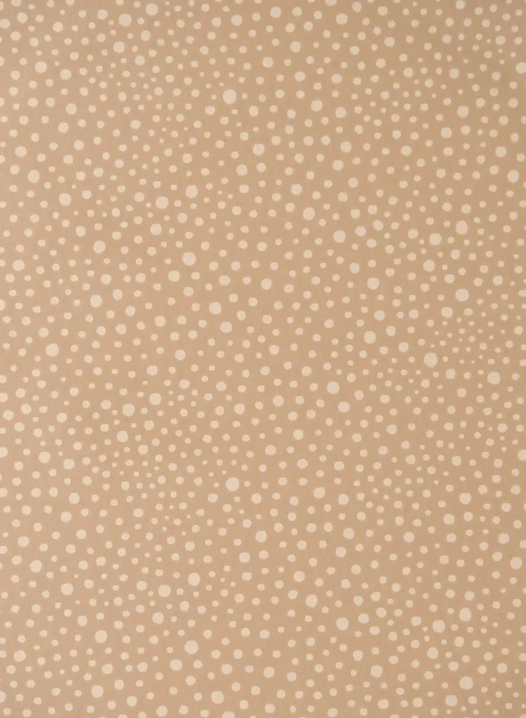 Majvillan Carta da parati Dots - Teddy Brown