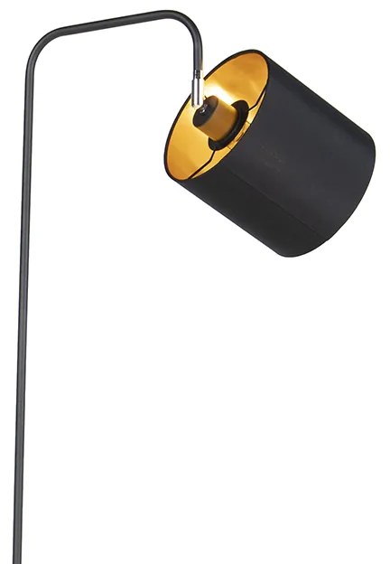 Lampada da terra moderna nera - Lofty