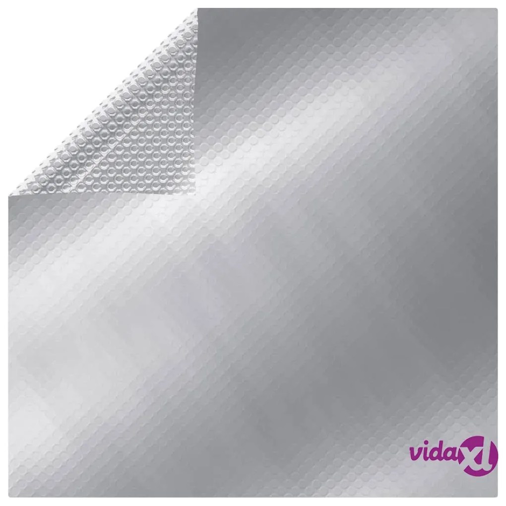 vidaXL Copertura per Piscina Argento 260x160 cm PE