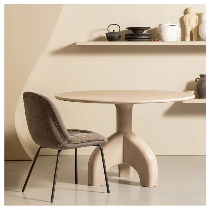 Sedie da pranzo in set grigie in velluto 2 pz Crate – WOOOD