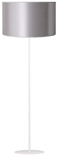 Duolla - Lampada con piedistallo CANNES 1xE27/15W/230V diametro 45 cm argento/bianco