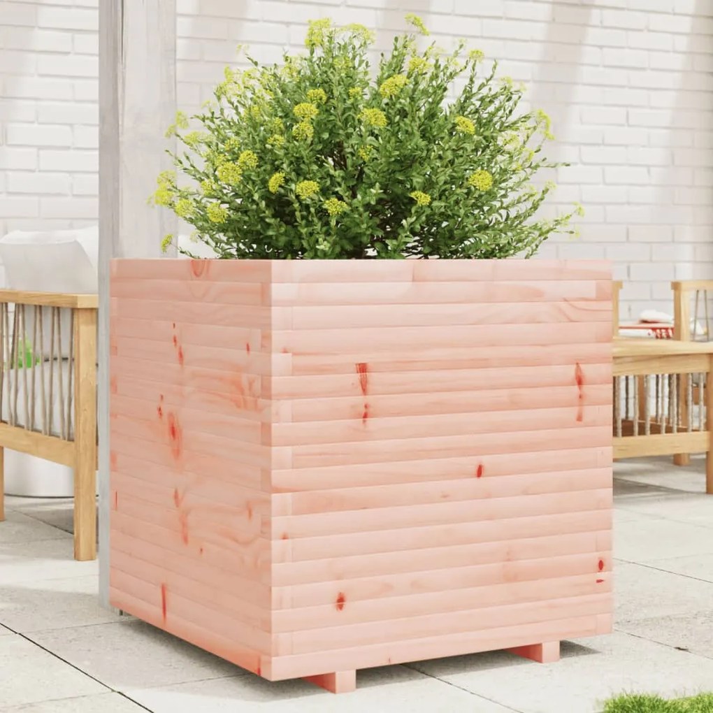 Fioriera Da Giardino 70x70x72 Cm İn Legno Massello Di Douglas /
