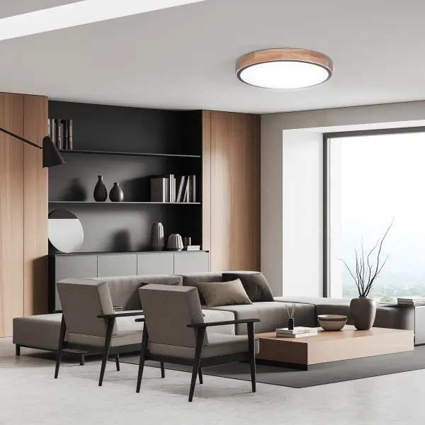 Solight WO8005 - Lampada dimmerabile a LED IRON OAK LED/48W/230V 3000-6500K Ø 40 cm + telecomando
