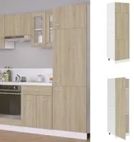 Armadio per Frigo Rovere Sonoma 60x57x207 cm in Truciolato 802541