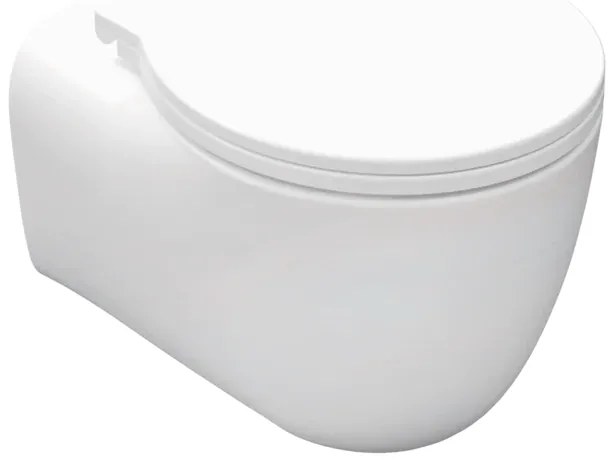 Vaso WC sospeso ergo, sedile escluso P 51 x L 36.5 cm bianco