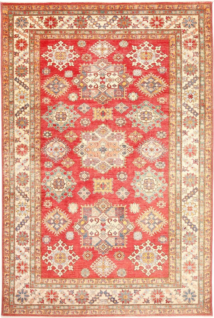 Kazak Tappeto orientale 220 x 310 Rosso (Pakistan) Annodato A Mano