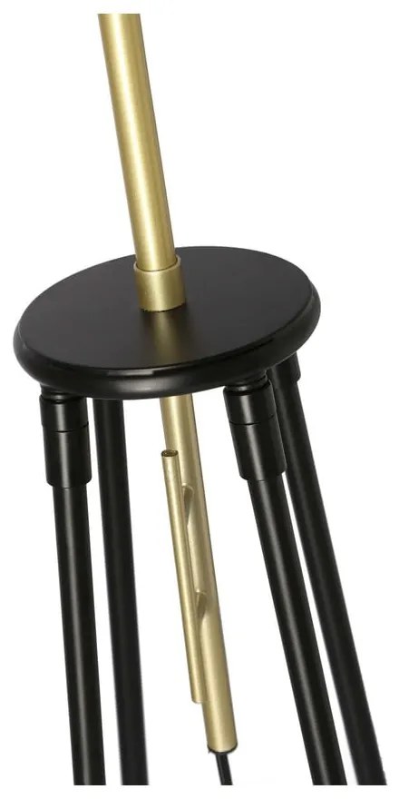 Lampada da terra nera (altezza 154 cm) Tegola - Candellux Lighting