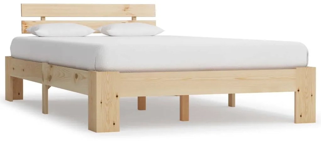 Giroletto Senza Materasso 120x200 Cm İn Legno Massello Di Pino /